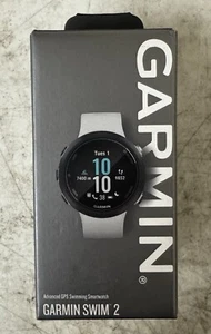 Reloj inteligente Garmin Swim 2 resistente al agua avanzado piedra blanca GPS para natación - Imagen 1 de 6