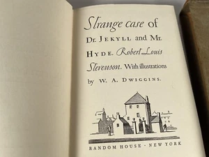 Dr. Jekyll Mr. Hyde Stevenson W. A. Dwiggins Vintage Slipcase Hardcover Book - Foto 1 di 24