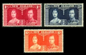 NEW ZEALAND 223-5 KGVI QE2 Coranation MNH SEE PHOTOS SG 599-601 Lot V-469 - Picture 1 of 1