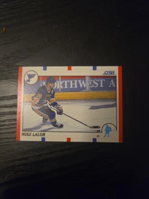 1990-91 Score Hockey NHL Mike Lalor #67 St. Louis Blues Rookie Trading Card - Image 1 of 2