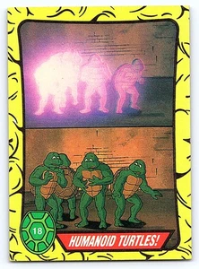 1989 Topps Teenage Mutant Ninja Turtles #18 Humanoid Turtles! - Picture 1 of 2