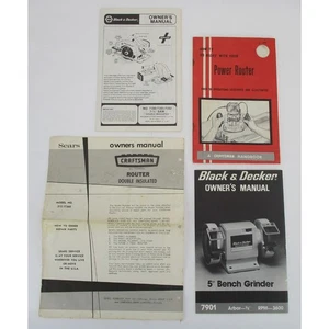 Sears Craftsman Black & Decker Herramientas Eléctricas Manuales Enrutadores Sierra Banco Amoladora x 4 - Imagen 1 de 6