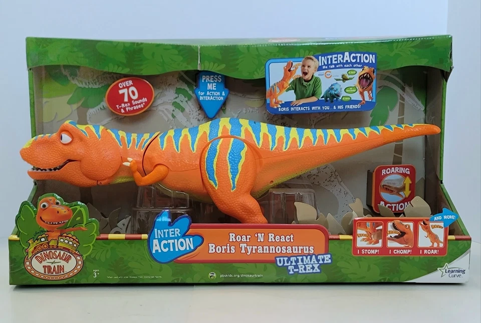 TREN DINOSAURIO BORIS TYRANNOSAURUS INTERACCIÓN RUGIR 'N REACT 23" T-REX ¡SIN ABRIR! Foto 1 de 4