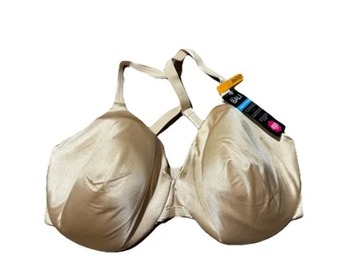Sujetador 36DD Beauty By Bali para mujer suavizante, con pétalos ocultos, BEIGE Foto 1 de 4