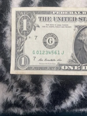 $1 2009  7  In A Row Ascending Partial Ladder (0 Thur 6)  0123456 - Image 1 of 4