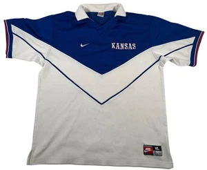 AUTHENTIC NIKE UNIVERSITY OF KANSAS BASKETBALL WARMUP SHOOTING SHIRT XL - Picture 1 of 14