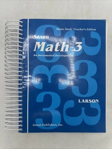 Saxon Math 3 Home Study Teacher's Edition Larson - Imagen 1 de 15