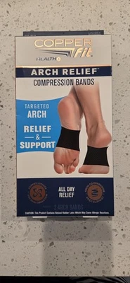 Copper Fit Arch Relief Compression Bands, Professional Grade  Plantar Fascitis - Image 1 of 4