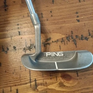 Vintage Ping Karsten B60 putter albero in acciaio mano destra 35,5" - impugnatura originale - Foto 1 di 7