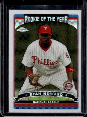 2006 Topps Chrome Ryan Howard X Fractors #275 Phillies - Image 1 of 2