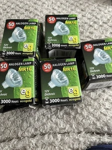 Halogen Lamp MR16 12v 50 Watt X5 - Picture 1 of 3