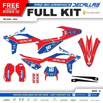 Calcomanía adhesiva gráfica MX súper duradera BETA RR 2T/4T 300 2013-2017 Foto 1 de 3
