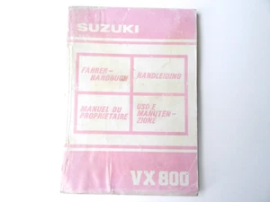 Manual de instrucciones Suzuki VX 800, salida (c) Manual del propietario 11/1989 D/F/I/NL - Imagen 1 de 1