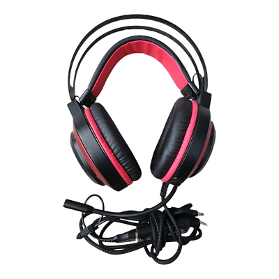 VANKYO Wired Gaming Headset CM7000  Black/Red, Open Box USB Surround Sound - Image 1 of 4