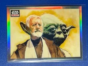 Star Wars Galaxy Chrome 23 Refractor Masters of the Force #33 - Picture 1 of 3