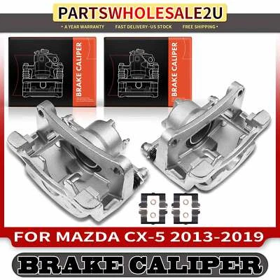 2x Pinzas de freno de disco delanteras izquierda y derecha con soporte para Mazda CX-5 2013-2019 Foto 1 de 4