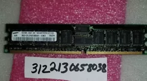 1GB DDR1 DDR PC2700R PC2700 333MHZ 333 184PIN DIMM ECC-REG REGISTER 64X8 2RX8 - Picture 1 of 1