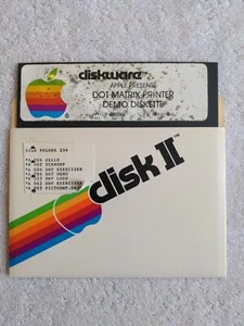 Disquete de demostración de impresora matriz de puntos Apple Diskware Apple II 5,25" - Imagen 1 de 4