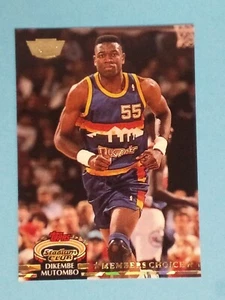 1992-93 Topps Stadium Club SOLO MIEMBROS Dikembe Mutombo Denver Nuggets #196 🏀 - Imagen 1 de 2