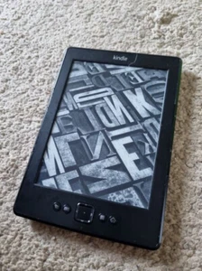 AMAZON KINDLE D01100 4TH GEN BLACK - 6" WiFi 2GB - Fully Working factory reset - Picture 1 of 2