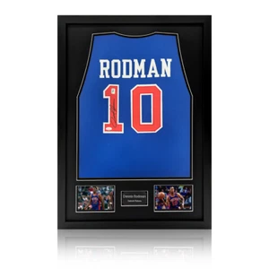 Dennis Rodman signiertes Detroit Pistons Trikot Premium Rahmen (JSA) - Bild 1 von 2