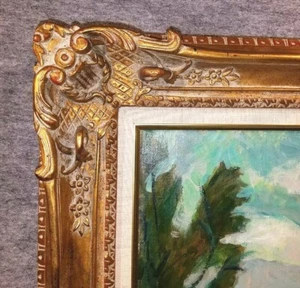 4" Gold VINTAGE ANTIQUE FINE HAND-CARVED PICTURE FRAME  Frames4art 1410GL 24x36 - Picture 1 of 4