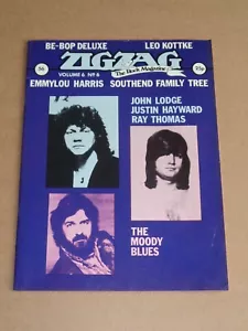 Zig Zag Magazine No.56 1975 Moody Blues cover (Be Bop Deluxe/Leo Kottke) - Picture 1 of 1