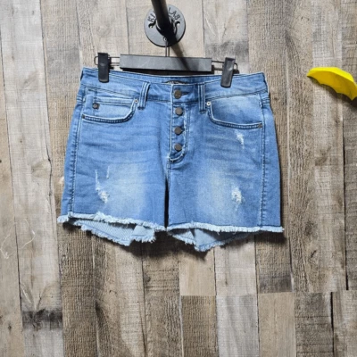 Pantalones Cortos de Jean Dear John Penny Denim Botón Mosca Tiro Alto Foto 1 de 4