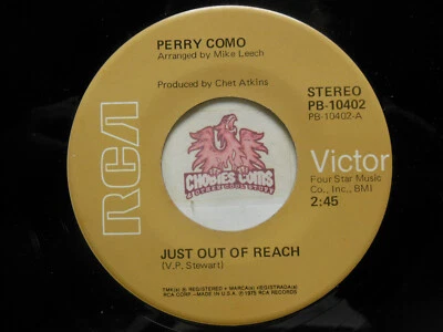 Perry Como – Just Out Of Reach / Love Put A Song In My Heart, 45 RPM EX (23H) - Image 1 of 2