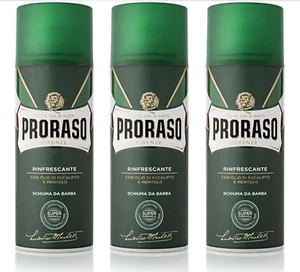PRORASO Shaving foam Rasierschaum Eukalyptus und Menthol 3 x 300 ml - Bild 1 von 2
