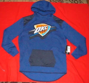 NBA Oklahoma City Thunder UNK Men's XL Hooded Sweatshirt Navy Blue $20.- F/SH - Picture 1 of 12