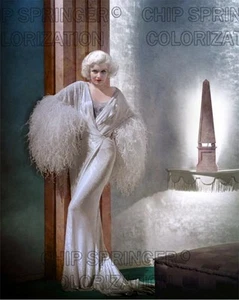 JEAN HARLOW IN DINNER AT 8 (BLUE ROOM) BEAUTIFUL COLOR PHOTO BY CHIP SPRINGER - Picture 1 of 1