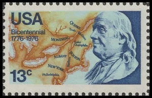 US 1690 Bust of Benjamin Franklin 13c single MNH 1976 - Picture 1 of 1