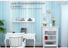 Mediterranean Style Modern Simple Stripes Non-woven Living Room Wallpaper 5.3㎡