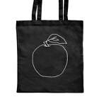 'Apple' Classic Black Tote Shopper Bag (ZB00007721)