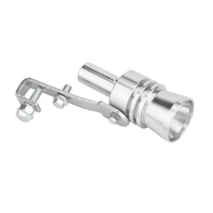 Universal Silver Fake Turbo Sound Exhaust Blow off Valve Simulator Whistler M - Picture 1 of 5
