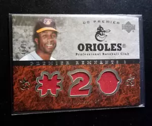 2007 UD Frank Robinson Premier Remnants Game Used #48/75 1st Black Manager, HOF - Picture 1 of 3