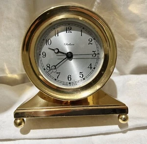 Chelsea Quartz Brass Ships Clock 4” Dial Nautical Working - Picture 1 of 11