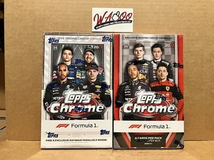 2021 + 2022 Topps Chrome Formula 1 F1 Racing Lite Factory Sealed Hobby Box Lot - Picture 1 of 6
