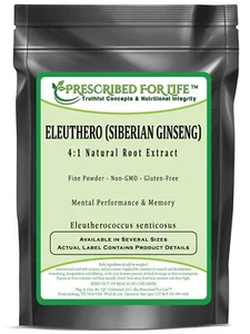 Eleuthero - 4:1 Wurzelextrakt Pulver (Eleutherococcus senticosus), 4oz (113g) - Bild 1 von 1