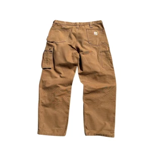 Pantalones de trabajo vintage para hombre Carhartt doble rodilla cargo marrón TALLA 38x30 - Imagen 1 de 7