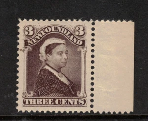 Newfoundland #52 Extra Fine Never Hinged Gem - Natural Paper Inclusion - Picture 1 of 2