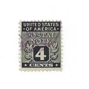 STAMP US SCOTT PN4 "Numeral 4 Postal Note" 4 CENT 1945 USED - Picture 1 of 1
