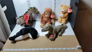 TY Beanie Baby Lot ; 5 Pieces: Used Good Condition Various --- LOT "D" - Picture 1 of 2