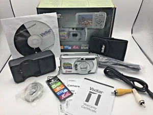 Vivitar Digitalkamera Vivicam 5660 5.0MP Silber Brandneu Originalverpackt - Bild 1 von 14