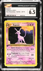 ESPEON Neo Discovery 1st Edition Rare #20 CGC 6.5 Vintage Pokemon - Picture 1 of 2