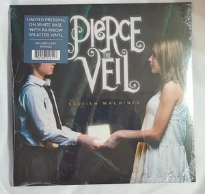 Pierce The Veil Selfish Machines • White Base W/ Rainbow Splatter /1000 In Hand - Picture 1 of 4
