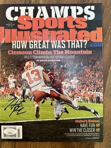 Clemson Champions Nationaux Sports Illustré Signé Chasseur Renfrow JSA - Photo 1/1