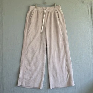 Me Em Trousers Pants Womens 10 Pink Wide Leg Micro Corduroy Luxe Pastel Pockets - Picture 1 of 11