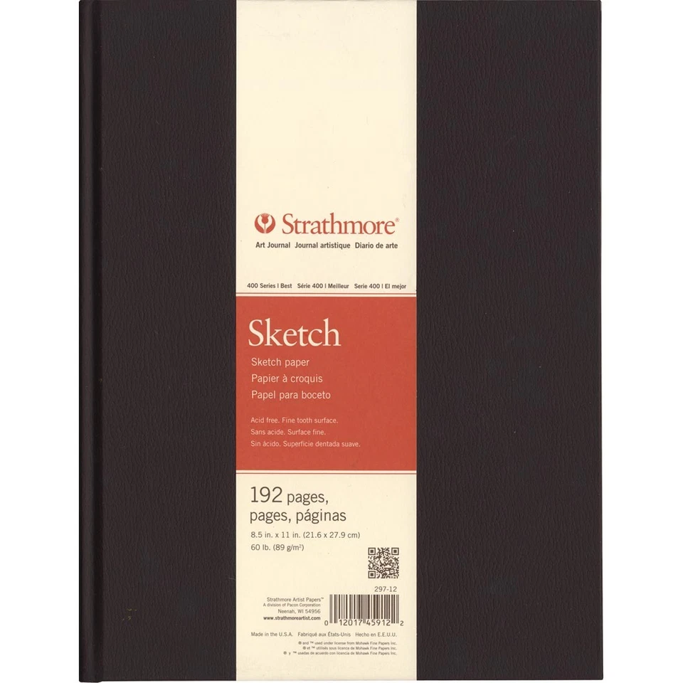 Strathmore 400 Series Hardbound Sketch Book 8-1/2 x 11" - Image 1 of 1